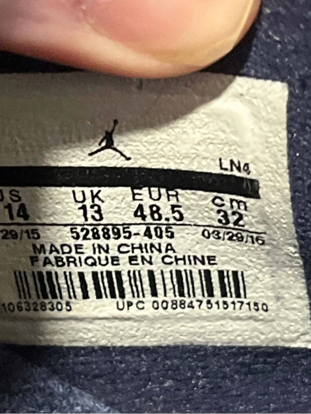 Nike Air Jordan 11 Retro Low Navy Gum 528895-405 2016 Men's Sneakers Size 14